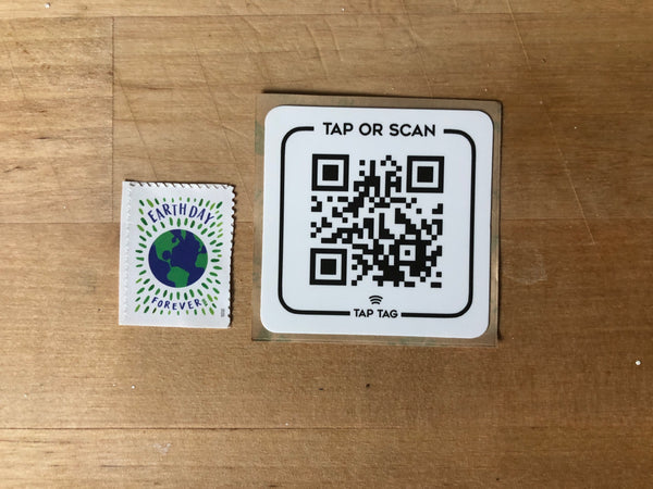 NFC & QR Sticker - Tap or Scan